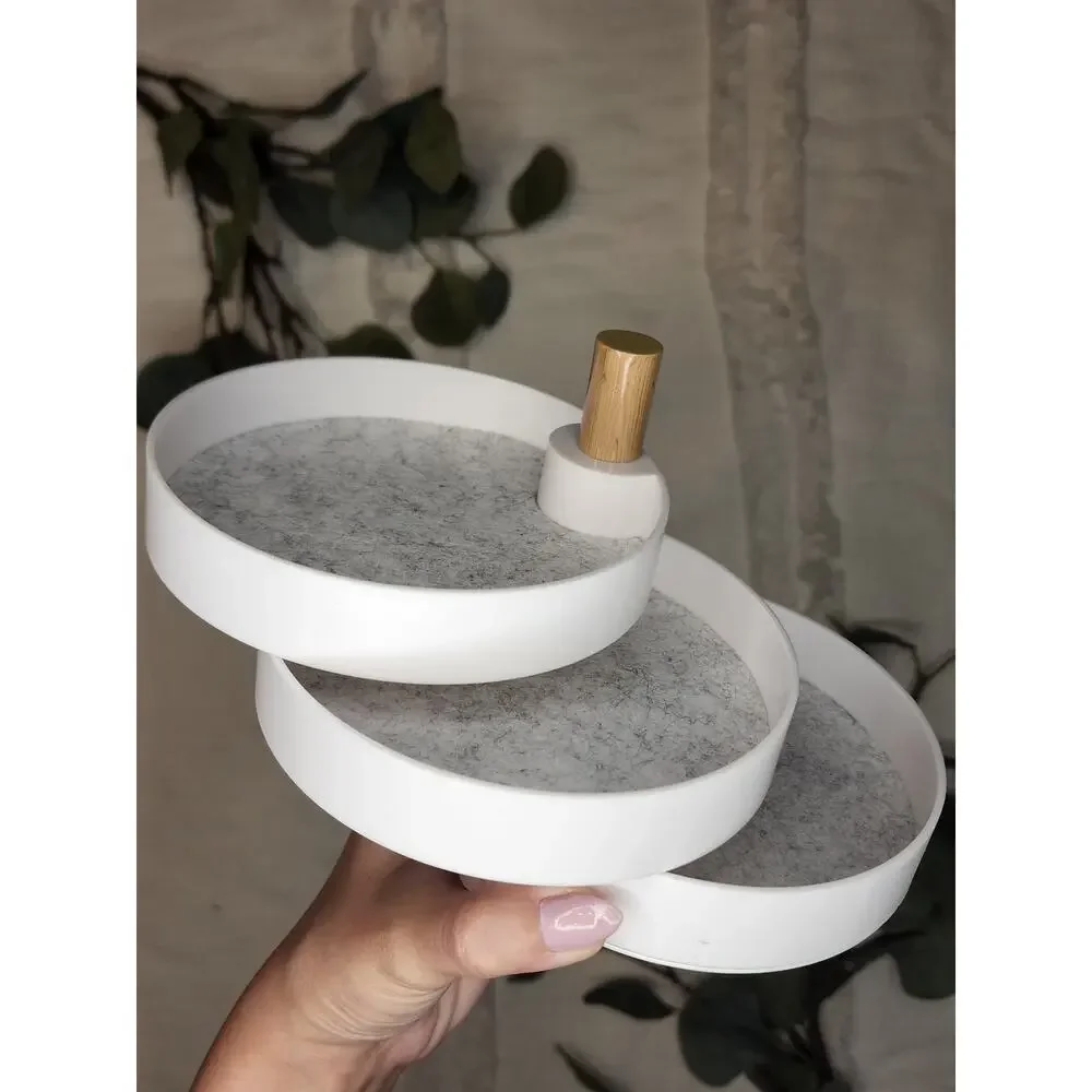 The2Bandits Tiered Catchall Tray in White